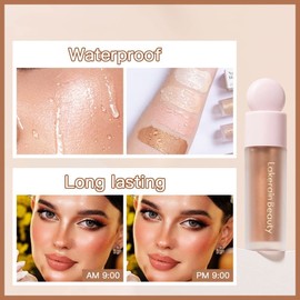 Starlight Multipurpose Glotion Stick - Waterproof luminous lotion silky smooth glitter highlighter for face and #1+2 / 스타라이트 다목적 글로션 스틱 - 방수 발광 로션 실키 스무스 글리터 형광펜으로 얼굴과 #1+2