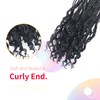Niseyo 8 Packs Curly Ends Goddess Box Braids Crochet Hair