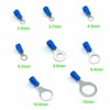 UMTMedia® 25 Pieces Blue 3.2mm Insulated Crimp Ring Electrical Connector