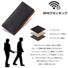 VISOUL Men's Bifold Long Wallet, IC Card Storage, No Coin