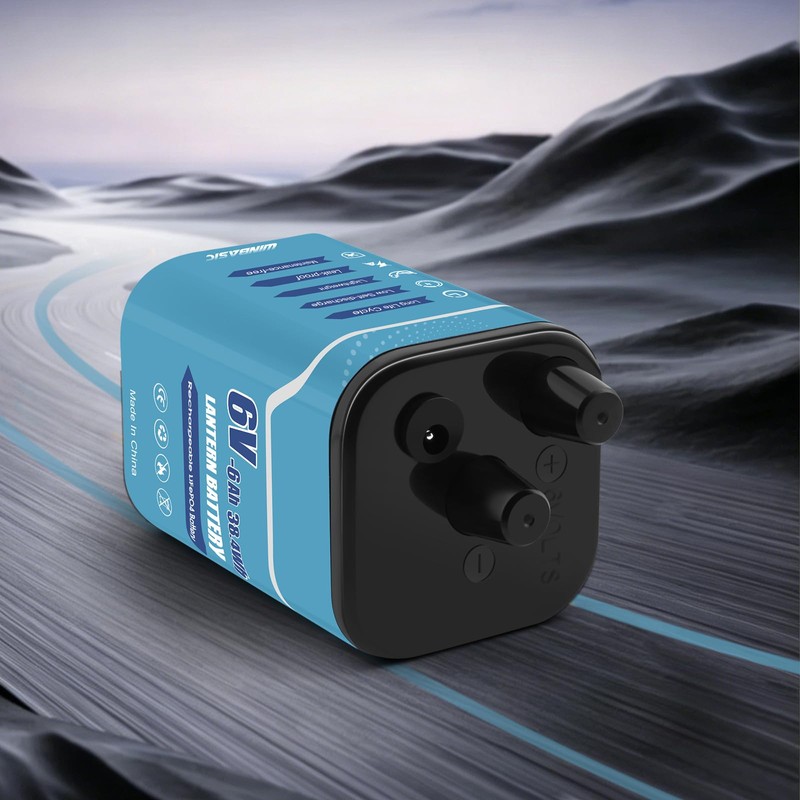 winbasic 6 Volt Lithium LiFePO4 Heavy Duty Lantern Battery,Rechargeable Lithium