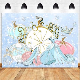 Princess Backdrops, Kids Photo Props, Kids Party Decorations Supplies, Princess Photography Backdrops, Girls Party Decorations (150x100cm)