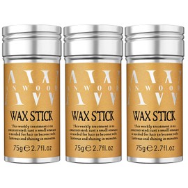 AnWoor Hair Wax Stick, 3PCS - Wax stick for Hair Wigs Edge Control, Hair Wax Stick for Flyaways, Taming Frizz, Hair Styling Slick Stick for Pomade & No-Greasy 2.7 Oz