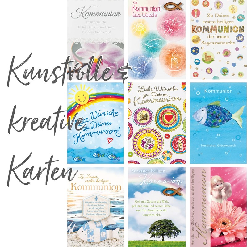 Perleberg Communion Cards Set with Envelope 11.6 x 16.6 cm