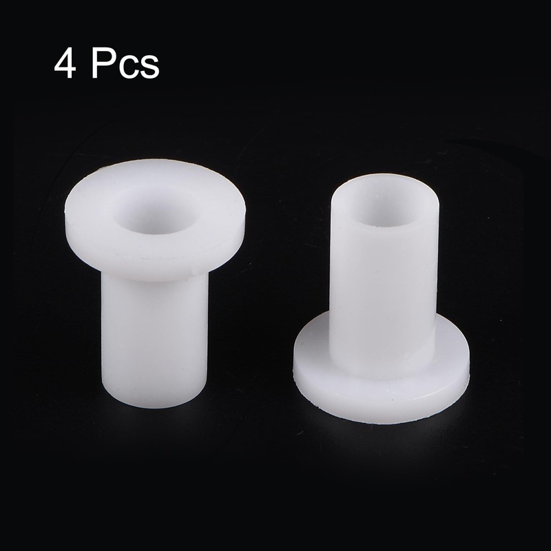 QUARKZMAN Pack of 4 Flanged Plain Bearings Plastic Bushings 10mm