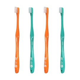 [Made in Japan] Glossy White (Glossy) Finishing Polishing Toothbrushes x 4 Pieces, S (Soft), Finish Polishing, Finish, Dental Clinic Handling