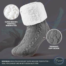 Piarini 1 Pair Cuddly Socks with ABS Sole Warm Women's Socks Winter Socks with Non-Slip Pimples Thick House Socks -