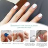 2 Sets White Press-On Nails, Pure Chic Short Square False