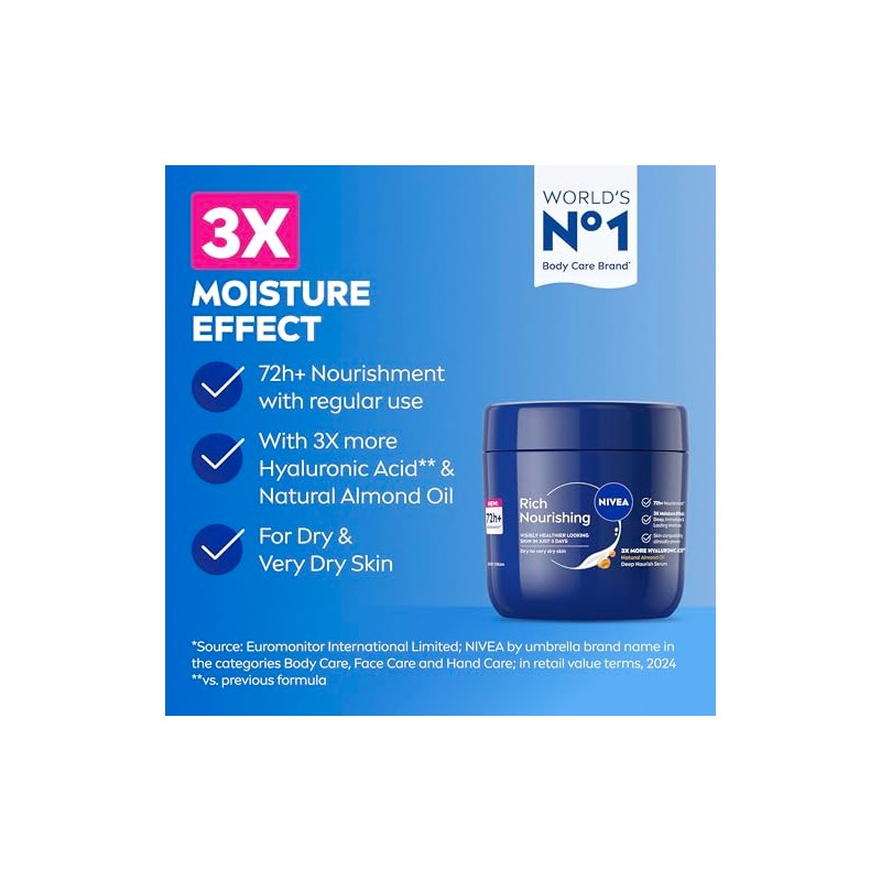 NIVEA BODY ESSENTIALS JAR RICH_CARING_CREAM 400ML