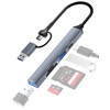 USB 3.0 Hub MicroSD/SD Card Reader Compatible with Type-C &