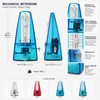 Mechanical Metronome for Music Practice – Wind-Up Rhythm Trainer for