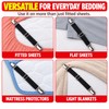 Adjustable Bed Sheet Fastener Straps, 4-Pack Elastic Sheet Grippers with