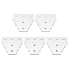 5PCS Flat Tie Plate Aluminum Alloy 5 Holes Compression Resistance
