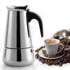QANYEGN Stainless Steel Coffee Pot for Stovetop - Large Capacity