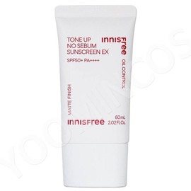 Innisfree 이니스프리 톤업 노세범 선스크린 60ml(신형) EX SPF 50+ PA++++ 60mL Innisfree Tone Up No Sebum Sunscreen 60ml (New) EX SPF 50+ PA++++