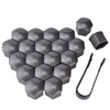 19 mm nut covers, pack of 20 wheel bolt caps