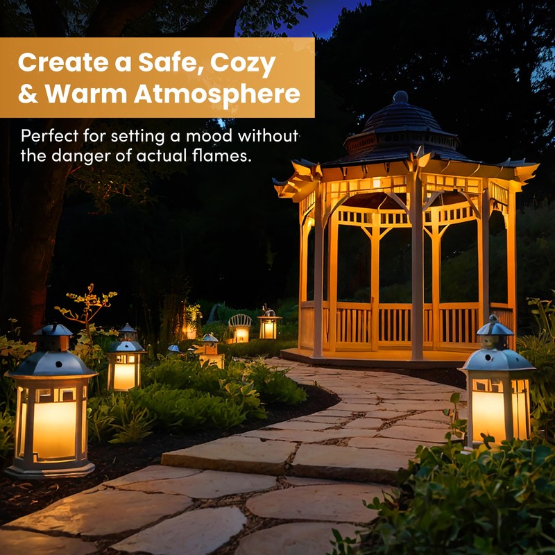 Fire Effect T6 T8 E12 LED Fire Candle Light Bulb