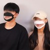 See-Through Lip Mask for Clear Communication (Teachers, Instructors, Celebrities) Lip-Reading Mask 3D Black 6ea