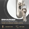 IRONWORX® Spectre Brass 35mm (Turn) / 35mm (Key) (70mm) Maximum-Security