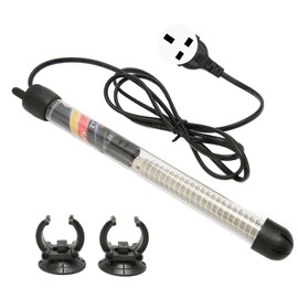 Submersible Fish Tank Heater Constant Temp Adjustable Aquarium Heating Rod for Freshwater Seawater 220W UK Plug 220V