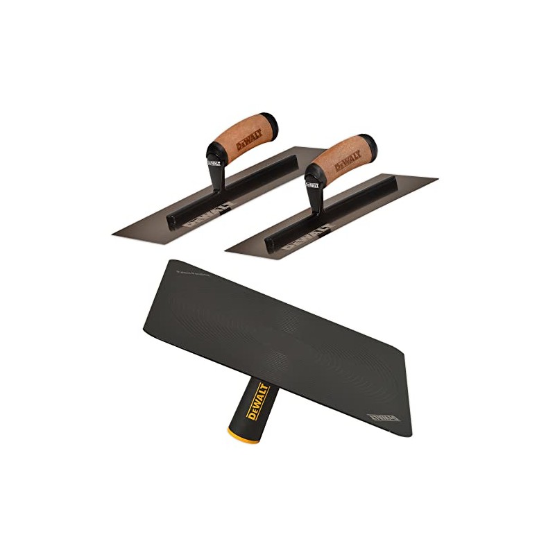 DEWALT Drywall Trowel & Hawk Set | 12/14" Curved 0.7MM