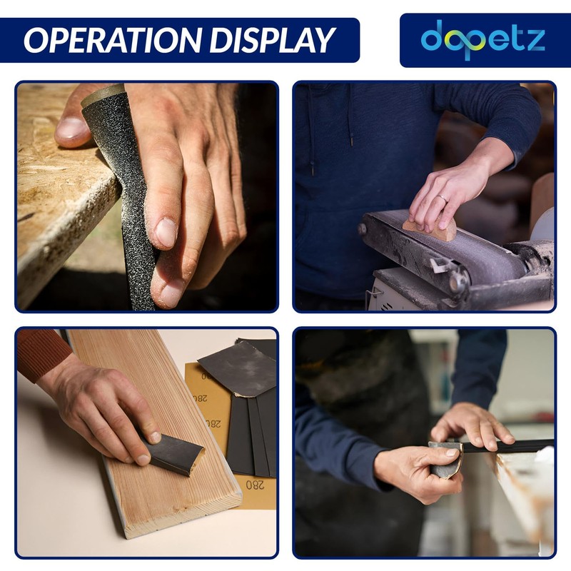 Dapetz ® 10 PC Emery Cloth Sanding Sheets 60/100/150 Grit