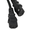 Single C14 to Dual 5 15R C13 Cord Short Power