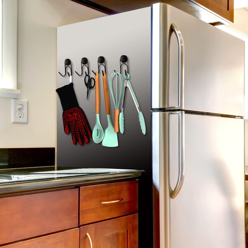 Buelkmag Magnetic Hooks, Heavy Duty 304 Stainless Steel Magnetic Hooks