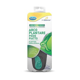 Scholl in-Balance Pain Relief Insoles, Arch Support for Flat Foot, Unisex, Size M (EU 40-42 / UK 6.5-8)
