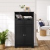 COSTWAY Bathroom Storage Cabinet, Freestanding Storage Organizer with 2 Drawers