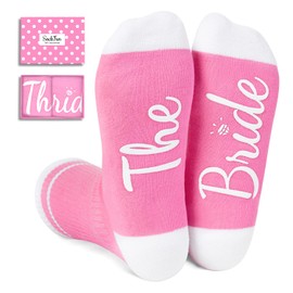 Wedding Gifts for Bride - Wedding Socks for Bride To Be, Bridal Shower Engagement Party Gifts for Her Bachelorette