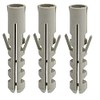 Merriway BH07175 Grey Nylon Heavy Duty Dowel M10 x 50mm