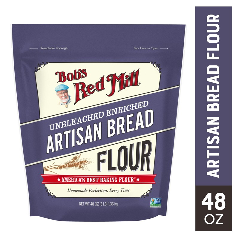 Bob's Red Mill Artisan Bread Flour, 3 Pound (Pack of