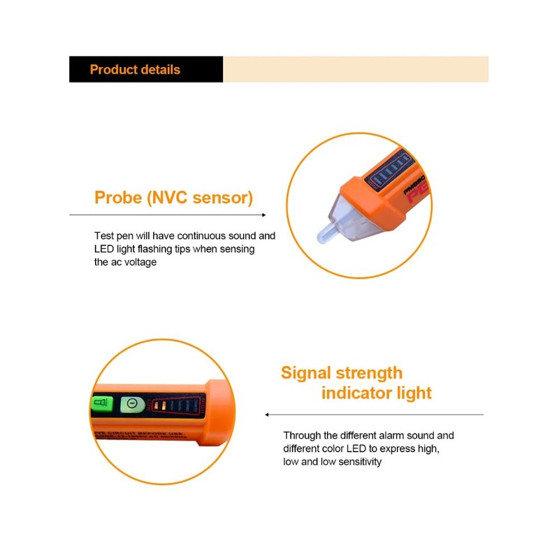 Voltage Tester, Non-Contact Voltage Tester, Pen, Wire Breakpoint Finder, Electric