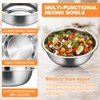 Domensi Stainless Steel Mixing Bowls Set - 4-Piece Polished Mirror