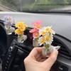 Daisy Car Decor Vent Clips Air Freshener, 4Pcs Flower Accessories