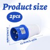 32Amp Socket, 2 Pcs 32Amp Plug Socket, 3 Pin Waterproof