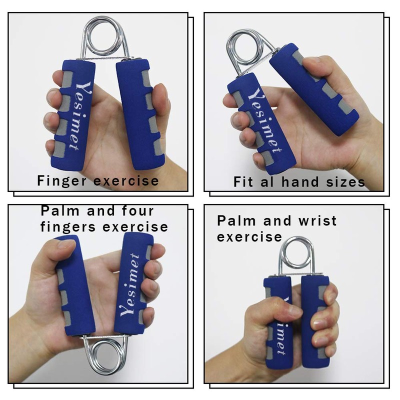 2 Pack Hand Grip Strengthener Set,Finger Gripper- Soft Foam Hand