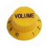 Solo ST Style Plastic Metric Volume Knobs (Yellow)
