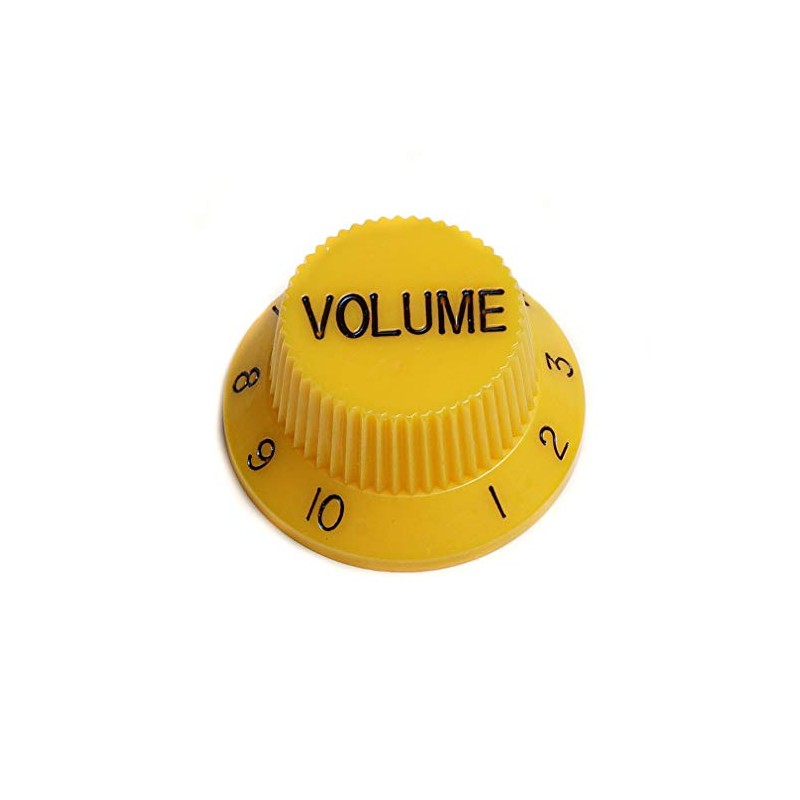 Solo ST Style Plastic Metric Volume Knobs (Yellow)