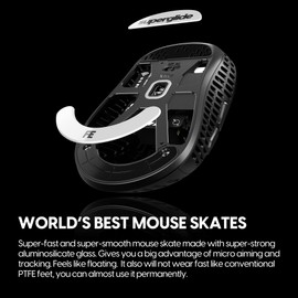 Superglide - Patines de ratón más rápidos y suaves, fabricados con vidrio ultrafuerte, suela súper rápida, suave y duradera para Pulsar Xlite Wireless / V2 y V2 Mini ratón inalámbrico para juegos