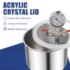 BACOENG 1 1/2 Gallon 3.6 CFM Vacuum Chamber with Pump,