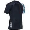HUGE SPORTS Men's Splice Sun Protection Rash Guard Short Sleeves(HeyToucan,L)