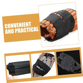 Mipcase 4Pcs Elastic Baseball Glove Wrap Polyester Softball Glove Conditioner Strap for Baseball Accessories Protection for Catcher Gloves Durable and Comfortable Fit