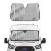 Pigenius Windshield Sunshade for Ford Transit 2015-2025, Reversible Silver/Black
