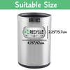 Hepertise Recycle Stickers for Trash Bins - Enhance Your Recycling