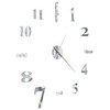 vidaXL 3D Wall Clock Modern Design 100 cm XXL Silver