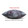 TreeWool (2 Pack Brush Art Accent Cushion Covers in Cotton