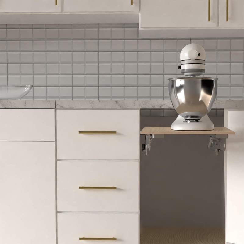 Life Finds Kitchen Appliance Lifting Brackets, Spring Loaded Lift Assist