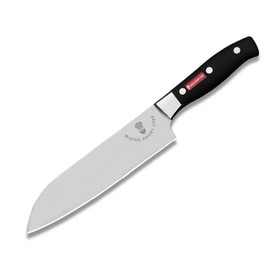 Mister Angry Chef 6.25" Santoku Knife, Plastic Handle, Irascible Line, Stainless Steel Blade